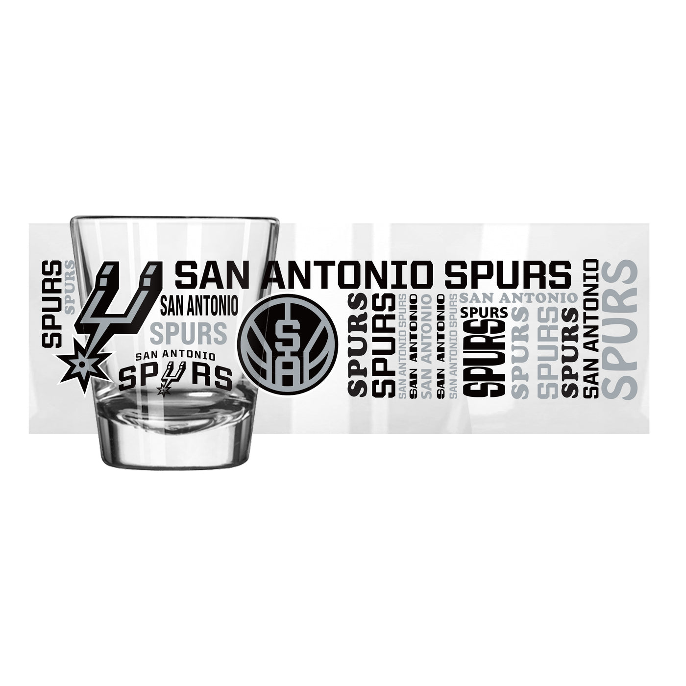 San Antonio Spurs 2oz Spirit Shot Glass