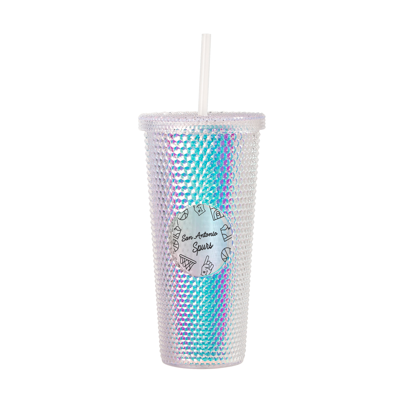 San Antonio Spurs 24oz Playmaker Iridescent Stud Tumbler