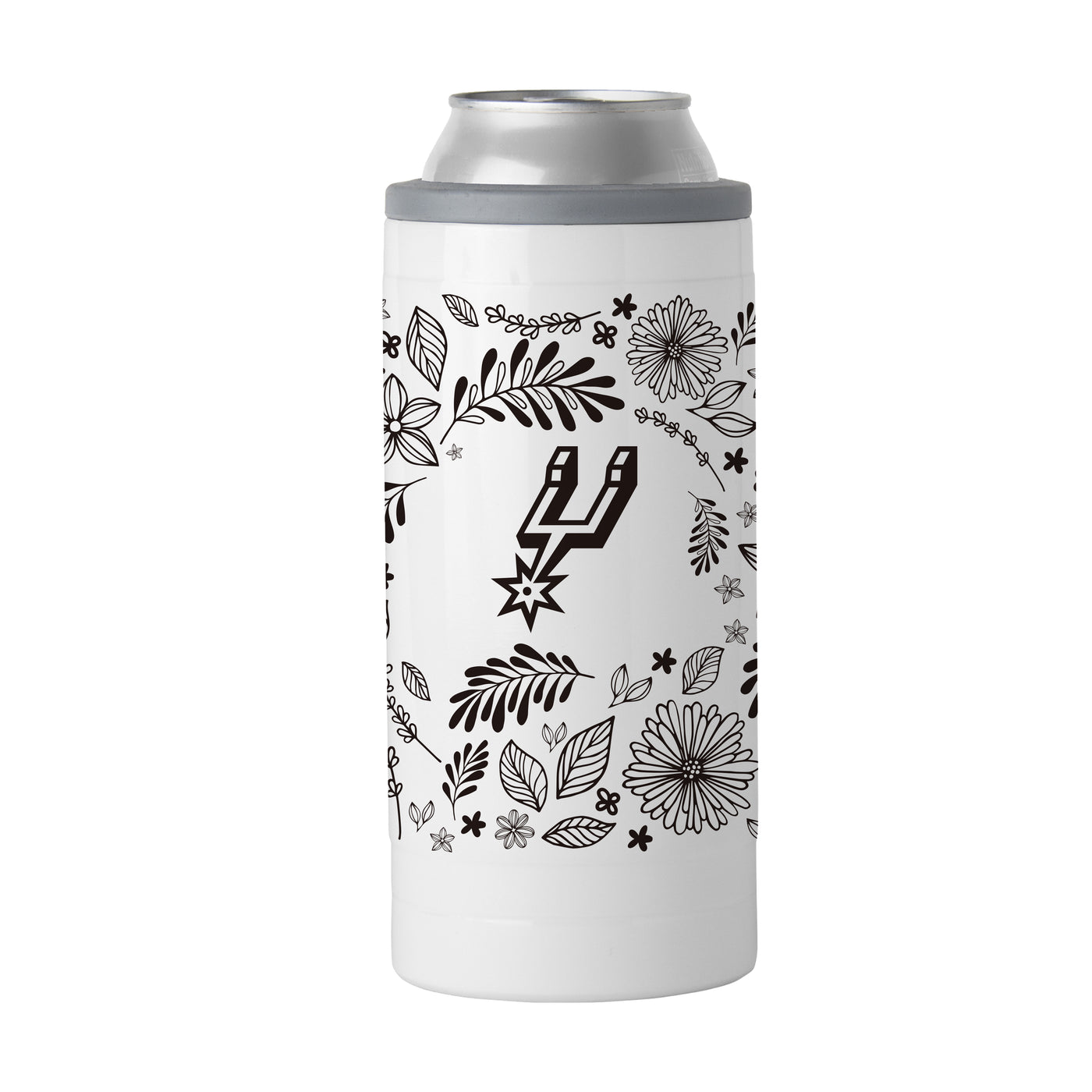 San Antonio Spurs 12oz Botanical Slim Can Coolie