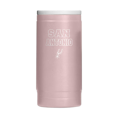 San Antonio Spurs  Stencil Powder Coat Slim Can Coolie