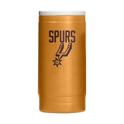 San Antonio Spurs Huddle Powder Coat Slim Can Coolie - Logo Brands