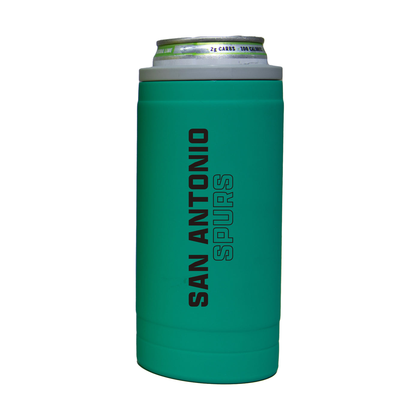 San Antonio Spurs 12oz Optic Stacked Soft Touch Slim Coolie