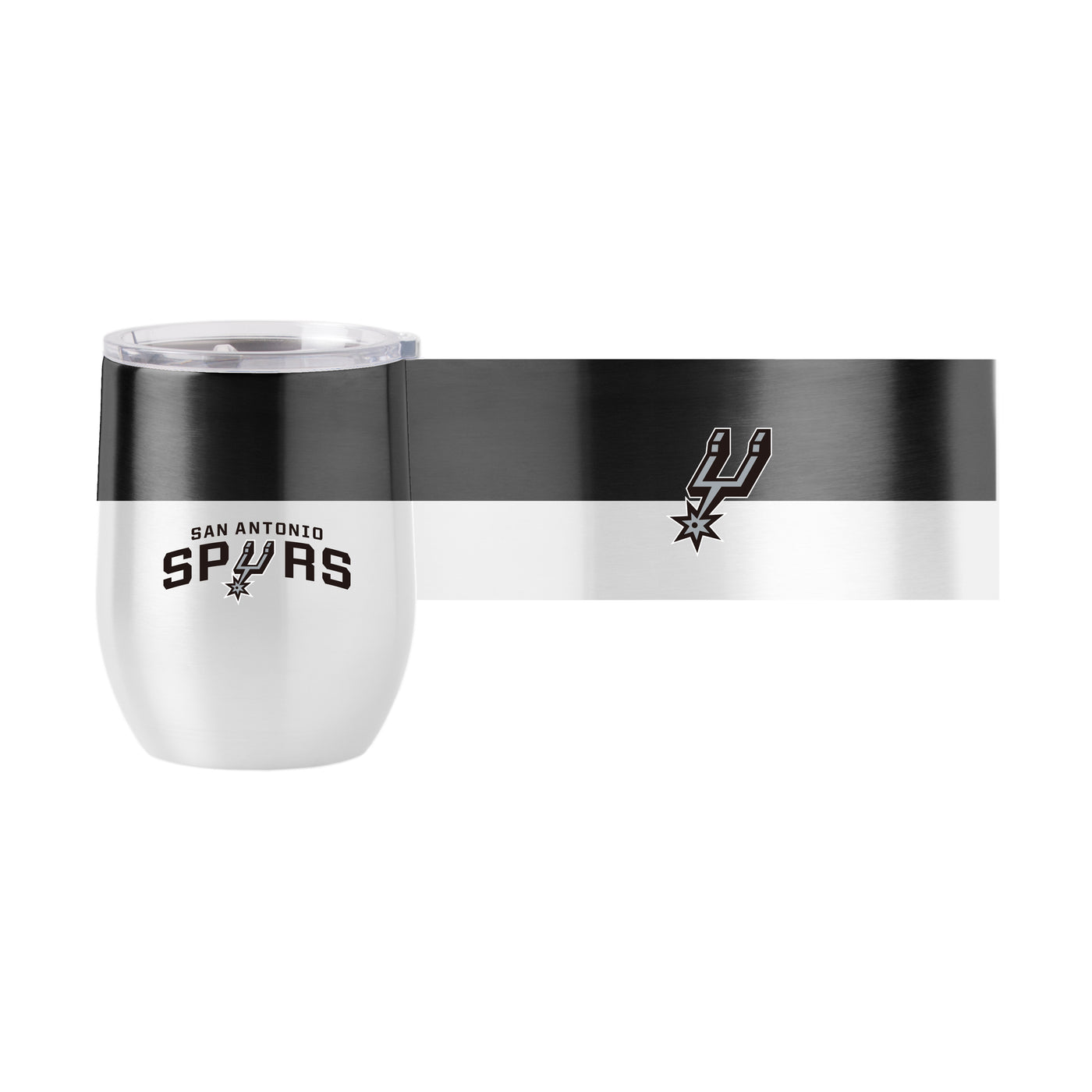 San Antonio Spurs Colorblock 16oz Stainless Curved Beverage