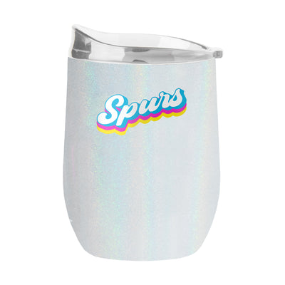 San Antonio Spurs 16oz Shadow Iridescent Curved Tumbler - Logo Brands