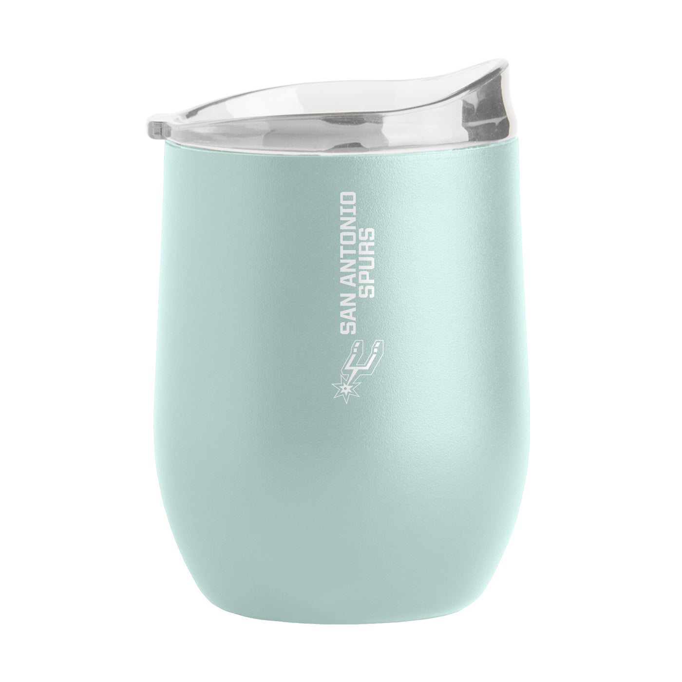 San Antonio Spurs 16oz Vertical Powder Coat Curved Beverage - Logo Brands