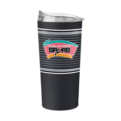 San Antonio Spurs 20oz Retro Stripe Powder Coat Tumbler