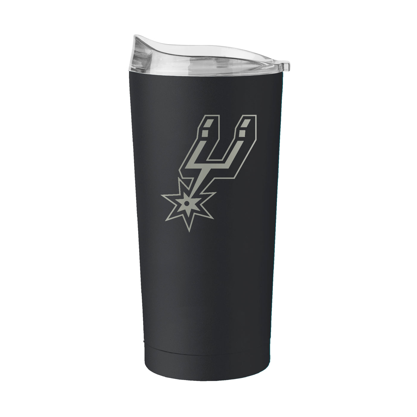 San Antonio Spurs GunMetal 20oz Black Powder Coat Tumbler