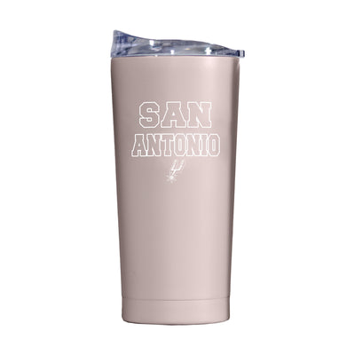 San Antonio Spurs 20oz Stencil Powder Coat Tumbler