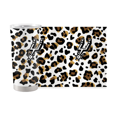 San Antonio Spurs 20oz Neutral Leopard Stainless Steel Tumbler