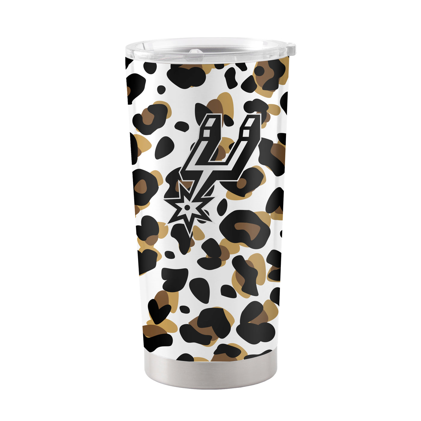 San Antonio Spurs 20oz Neutral Leopard Stainless Steel Tumbler