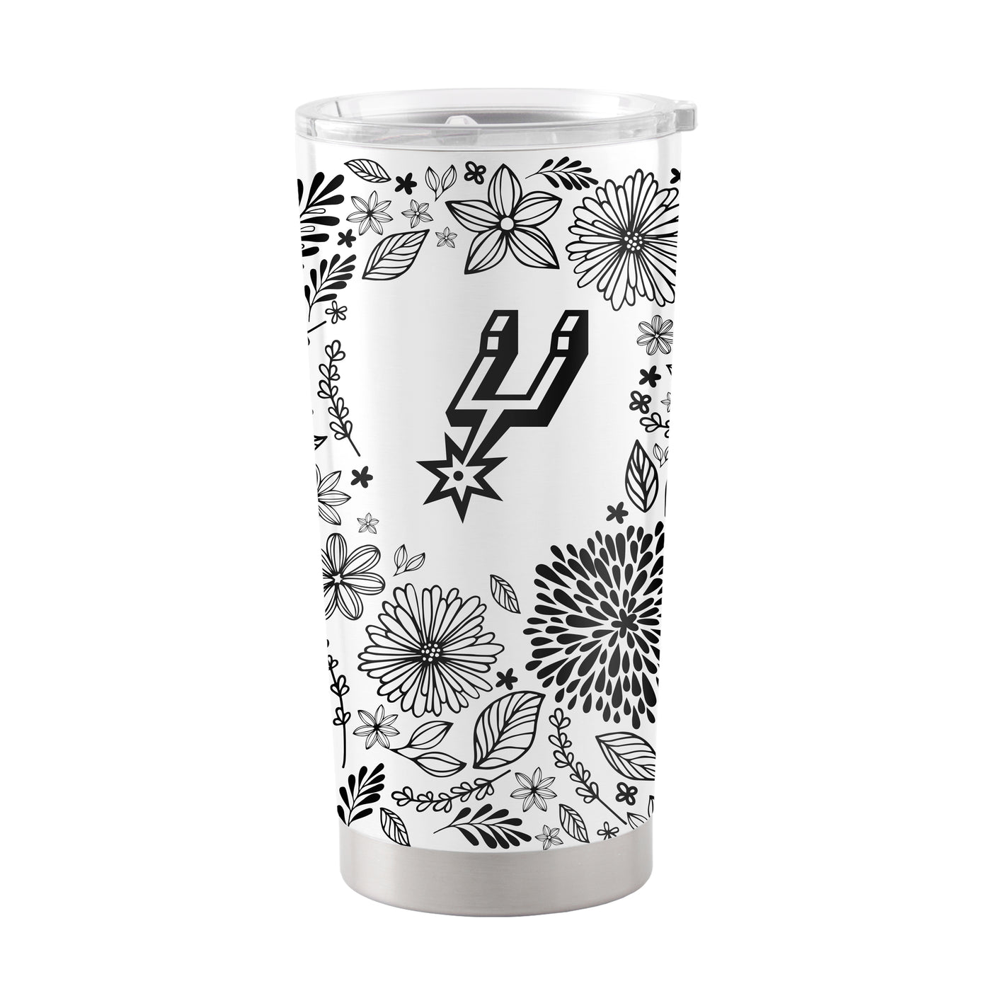 San Antonio Spurs 20oz Botanical Stainless Steel Tumbler