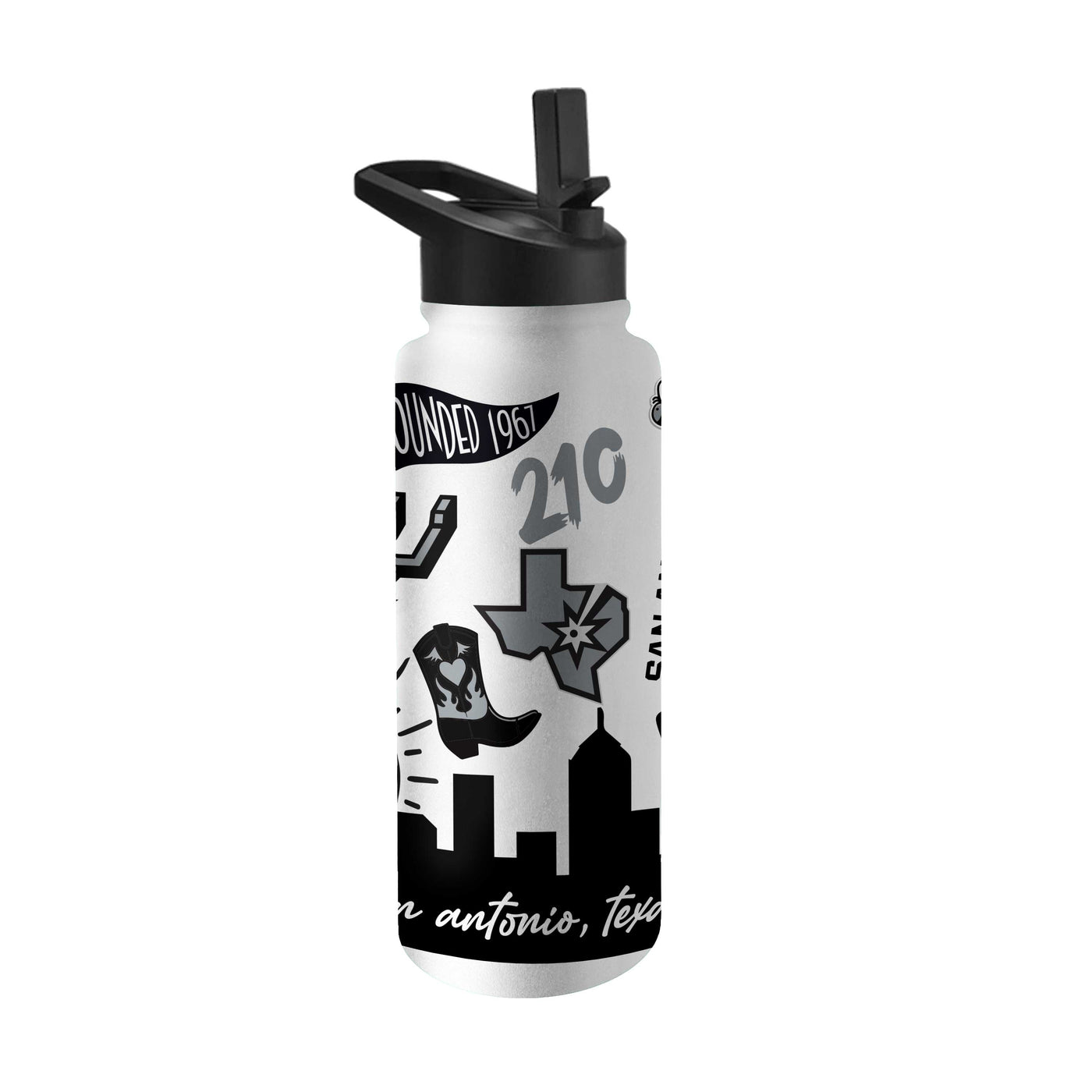 San Antonio Spurs 34oz Native Quencher Bottle