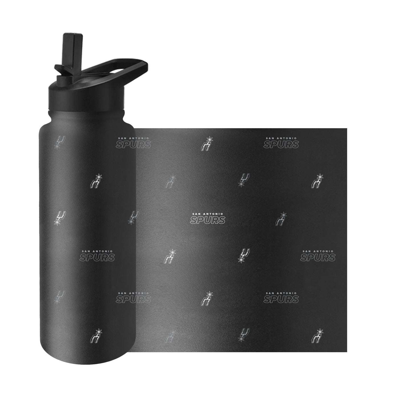 San Antonio Spurs 34oz Step And Repeat Quencher Bottle