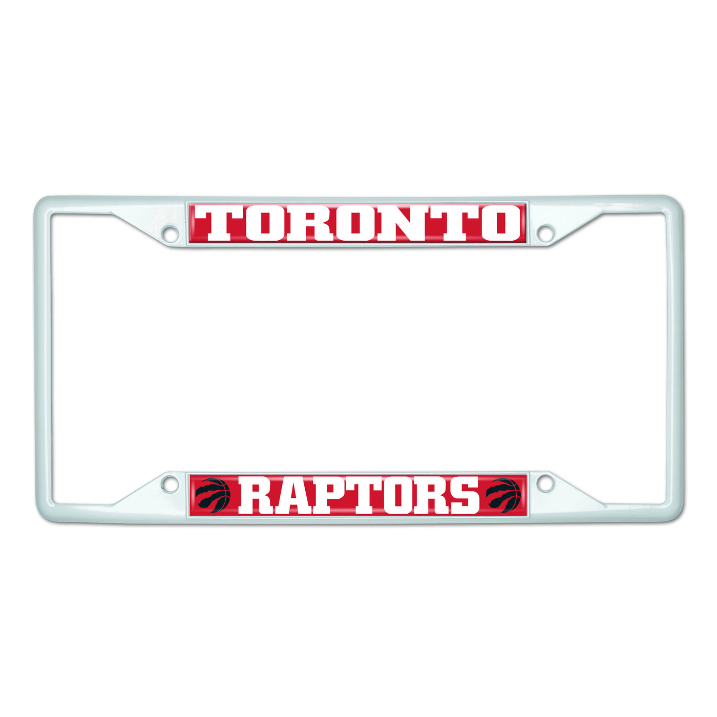 NBA - Toronto Raptors White License Plate Frame