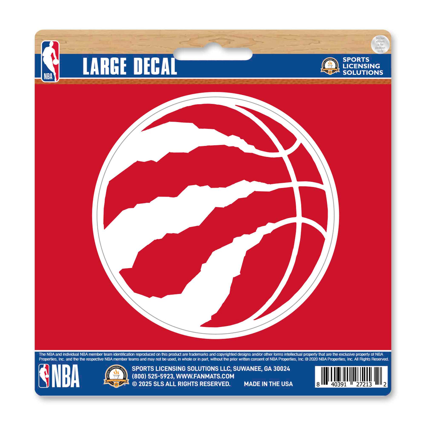 NBA - Toronto Raptors Large Decal