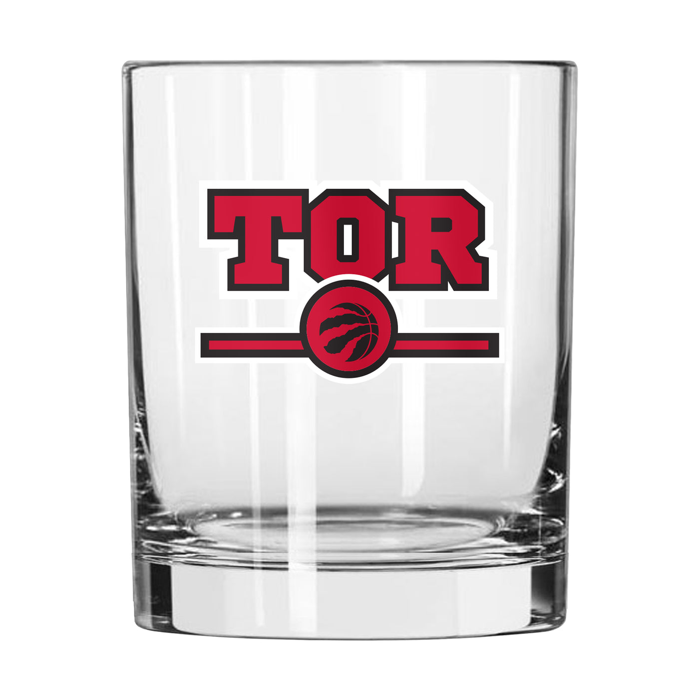 Toronto Raptors 14oz Letterman Rocks Glass