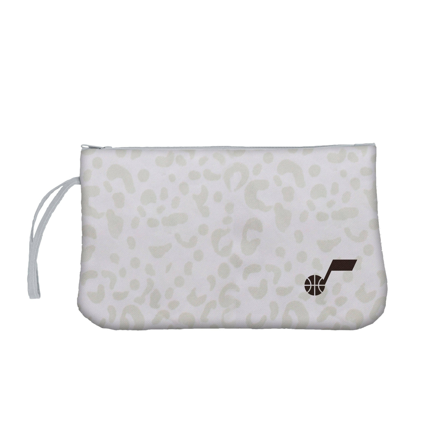 Utah Jazz Leopard Print Wristlet