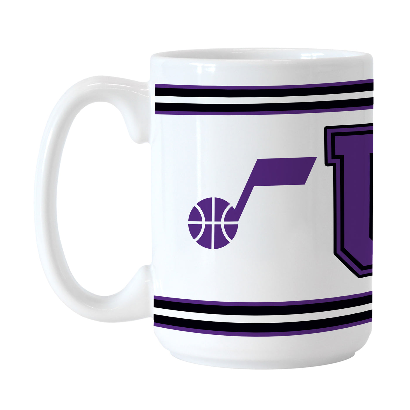 Utah Jazz 15oz Overtime Stripe Sublimated Mug