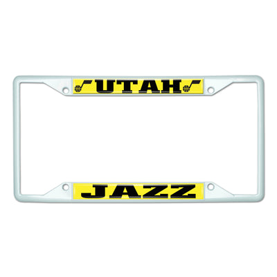 NBA - Utah Jazz White License Plate Frame