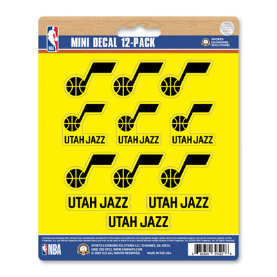 NBA - Utah Jazz Mini Decal 12-pk