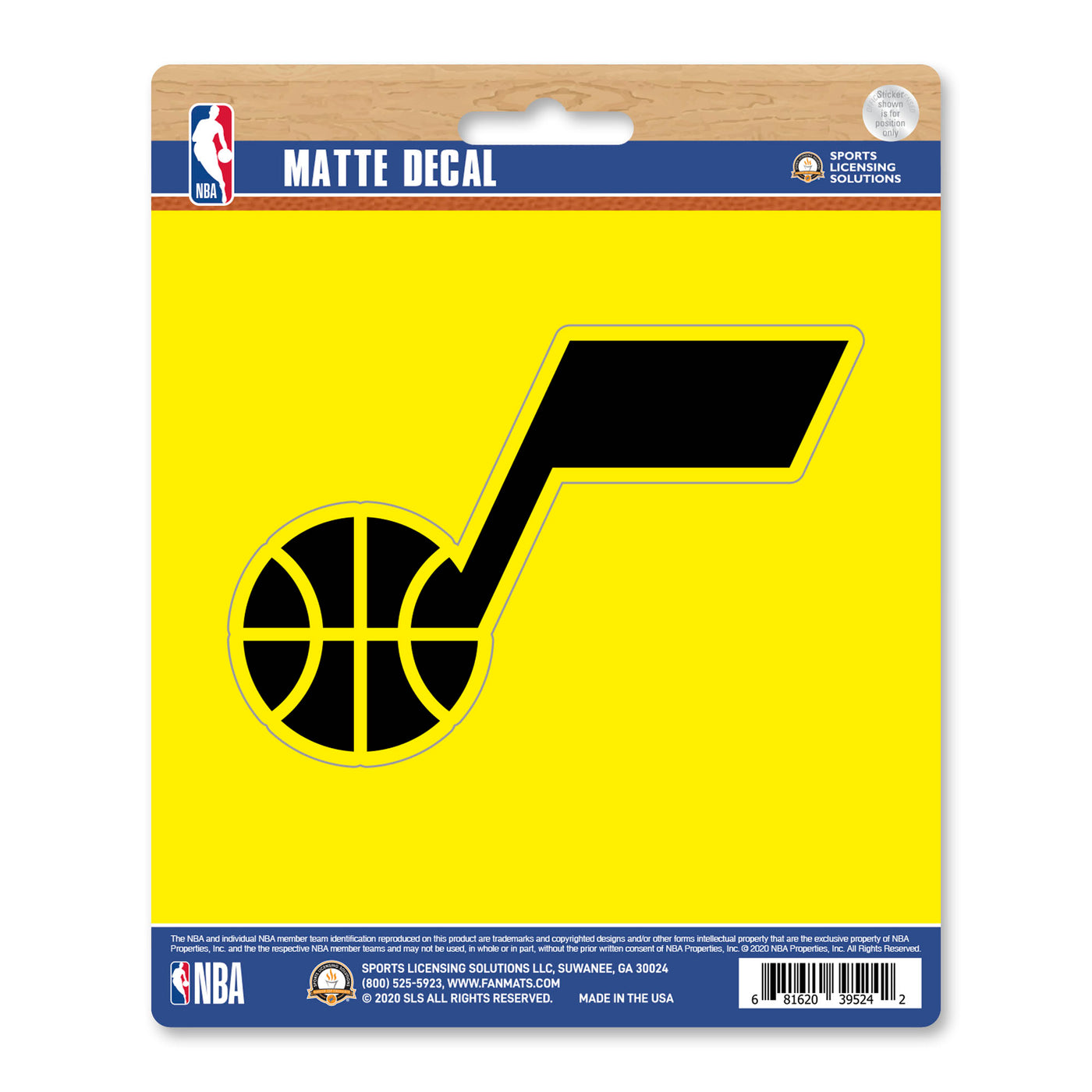NBA - Utah Jazz Matte Decal