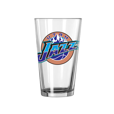 Utah Jazz Hardwood 16oz Swagger Pint Glass - Logo Brands