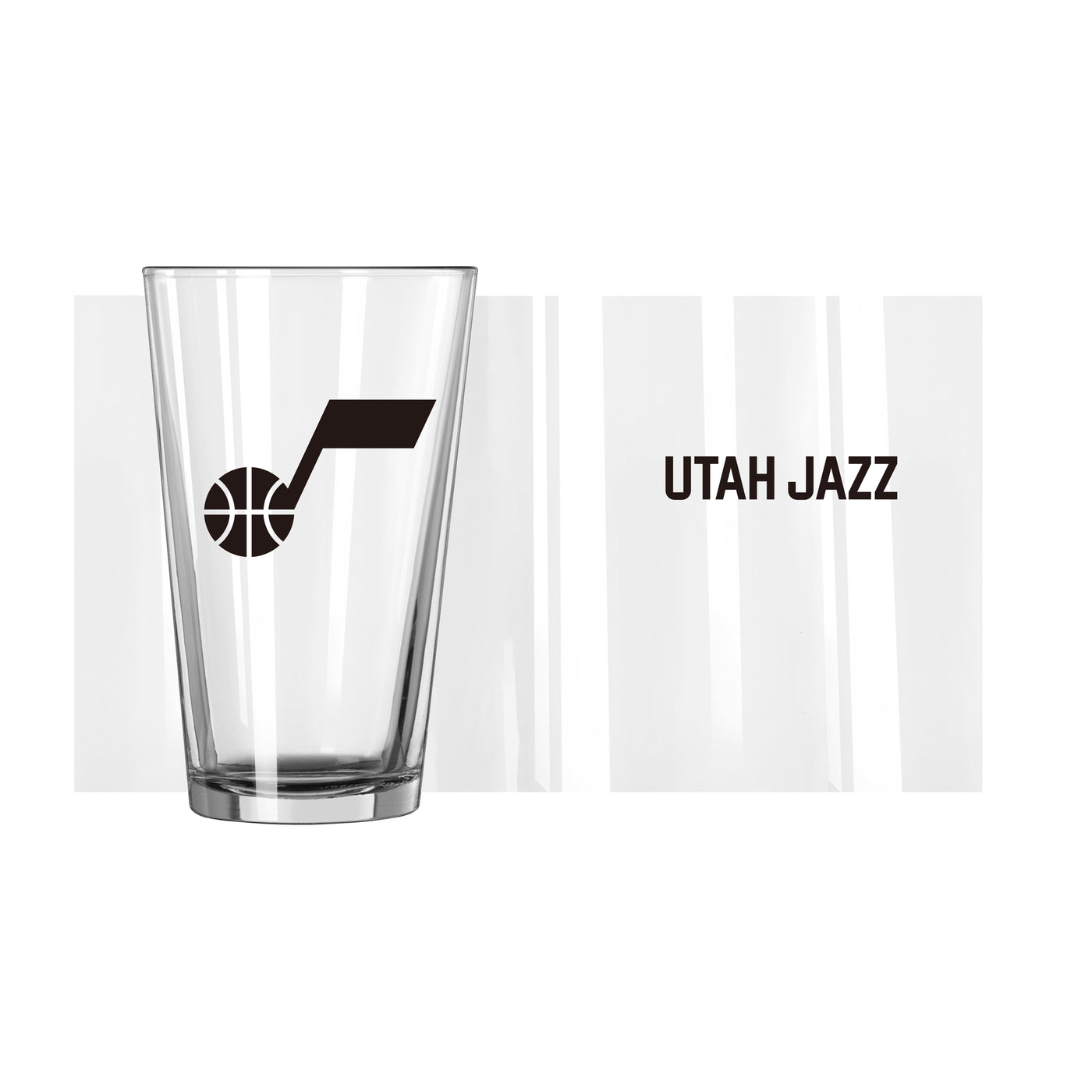 Utah Jazz 16oz Flipside Pint Glass