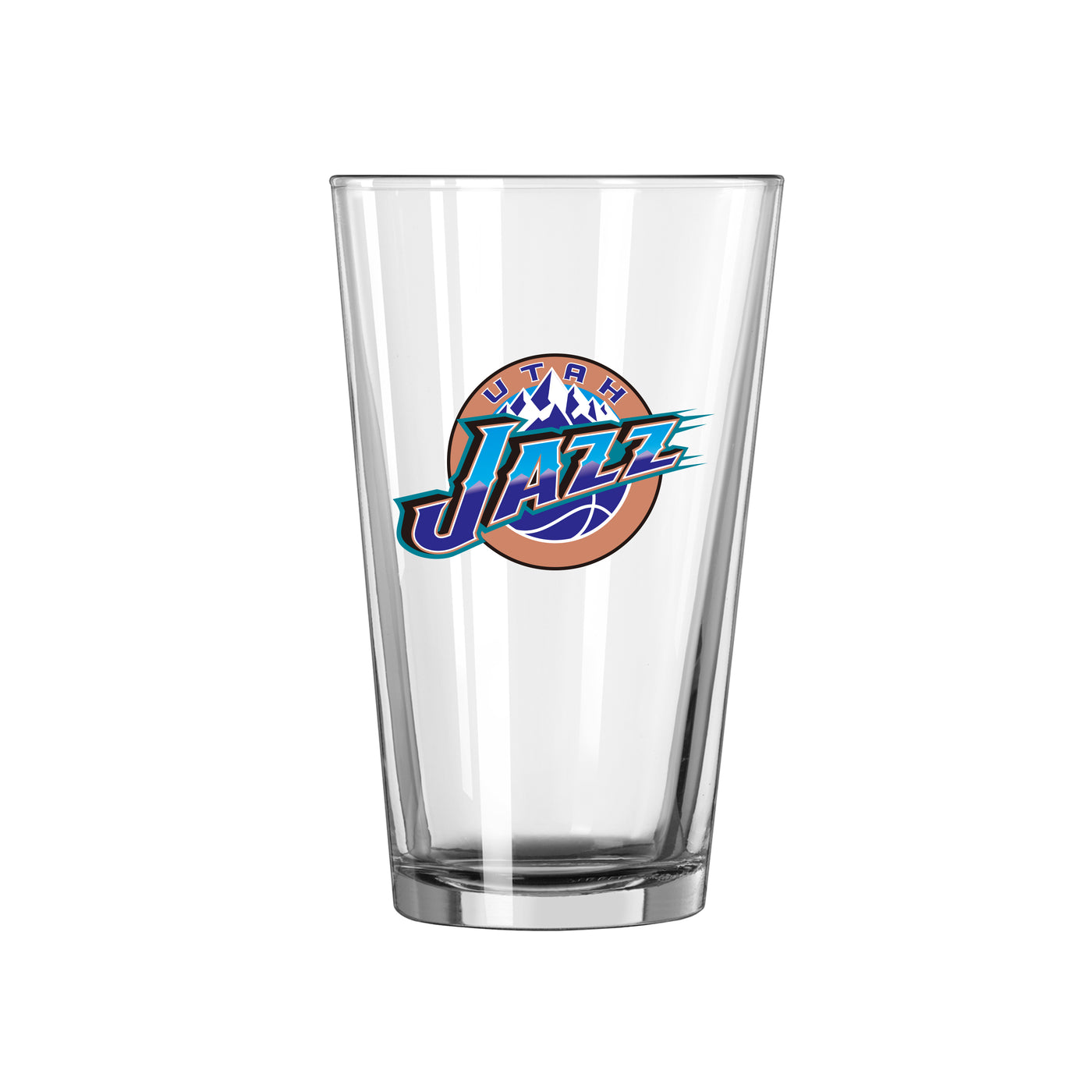 Utah Jazz Hardwood 16oz Flipside Pint Glass