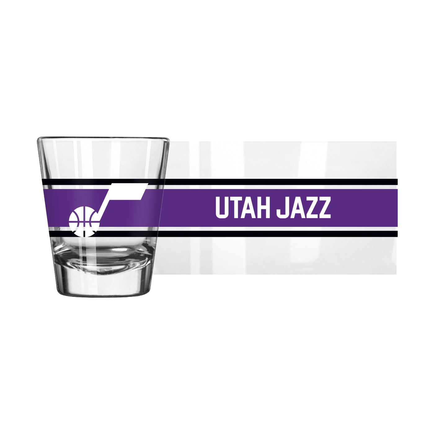 Utah Jazz 2oz Stripe Shot Glass