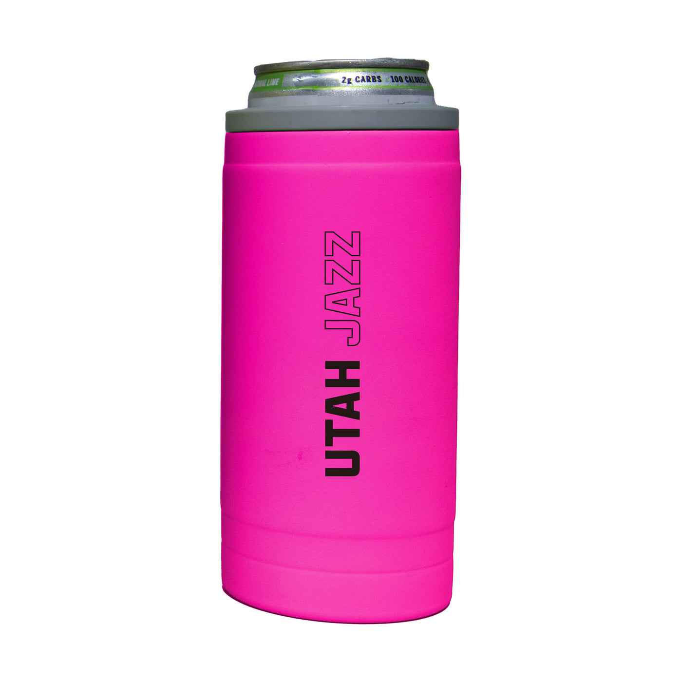 Utah Jazz 12oz Electric Stacked Soft Touch Slim Coolie