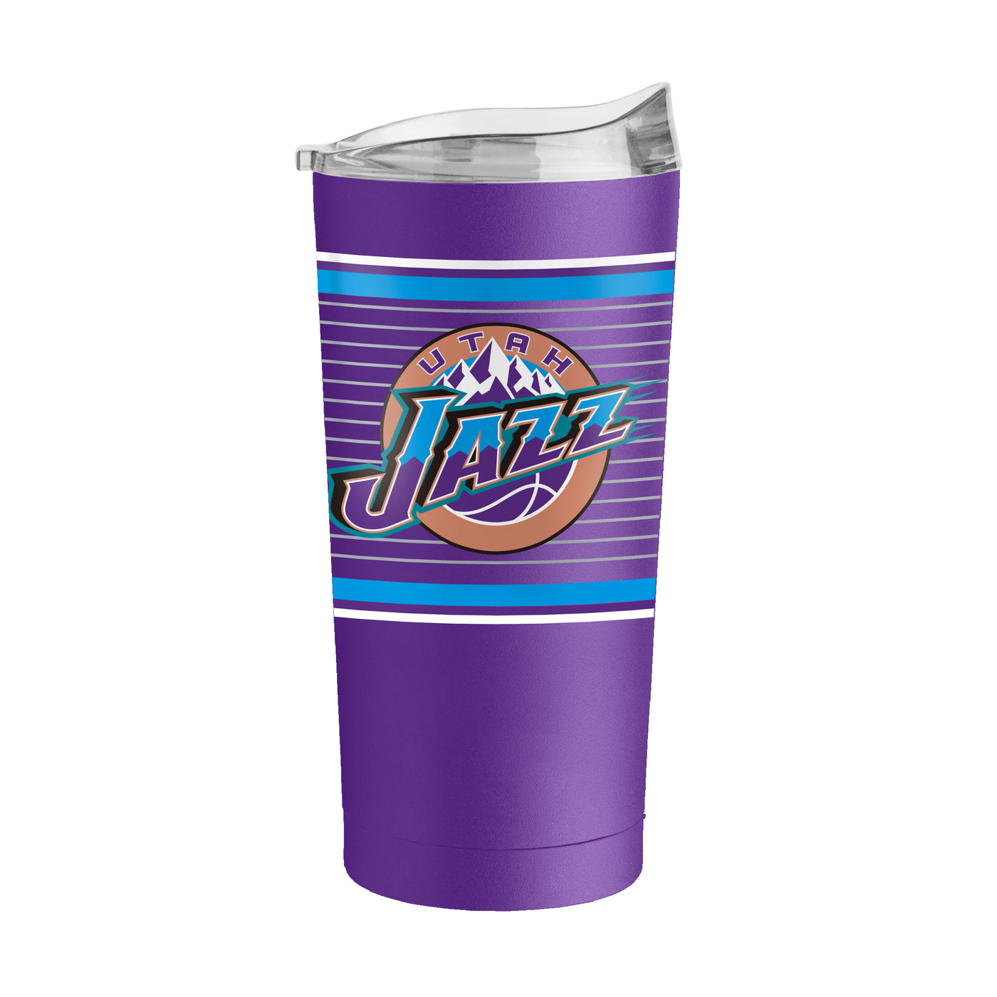 Utah Jazz 20oz Retro Stripe Powder Coat Tumbler