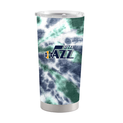 Utah Jazz 20oz Tie Dye Stainless Steel Tumbler