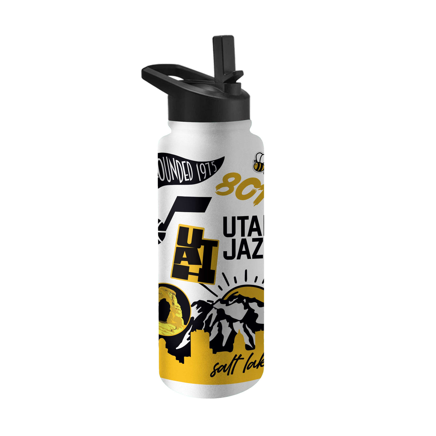 Utah Jazz 34oz Native Quencher Bottle