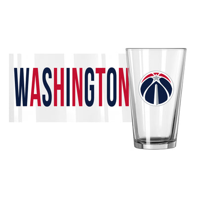 Washington Wizards 16oz Overtime Pint Glass - Logo Brands
