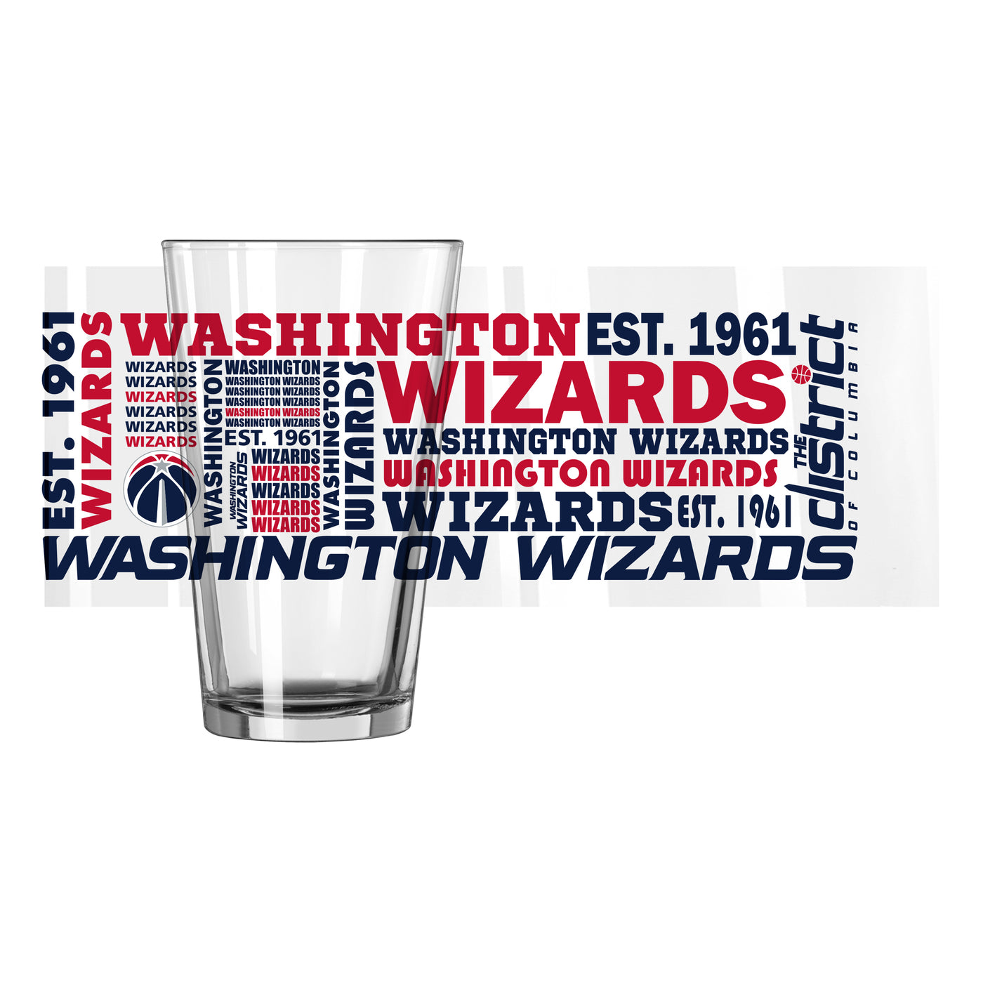 Washington Wizards 16oz Spirit Pint Glass