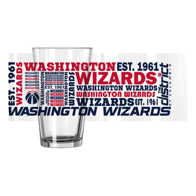 Washington Wizards 16oz Spirit Pint Glass