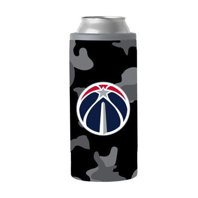 Washington Wizards Black Camo 12oz Slim Can Coolie - Logo Brands