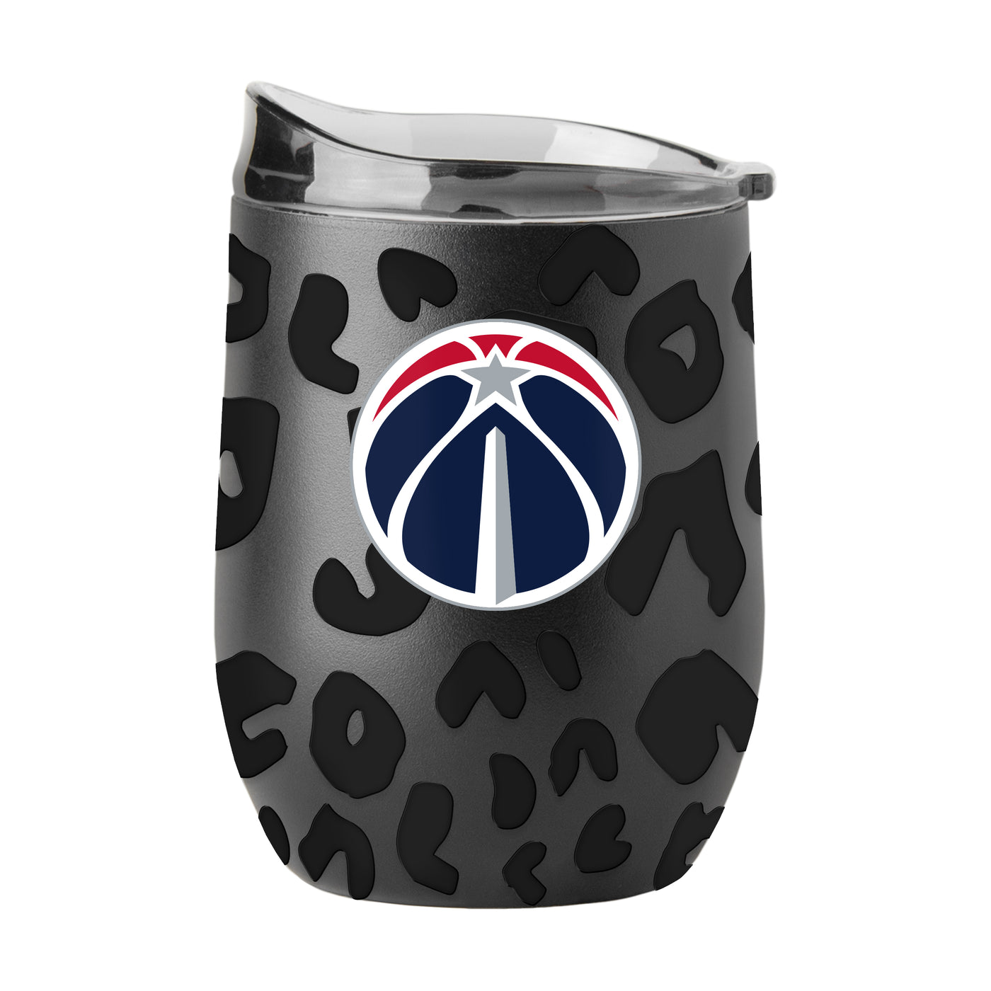 Washington Wizards Leopard 16oz Black Powdercoat Curved Beverage