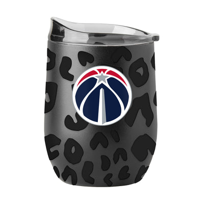Washington Wizards Leopard 16oz Black Powdercoat Curved Beverage