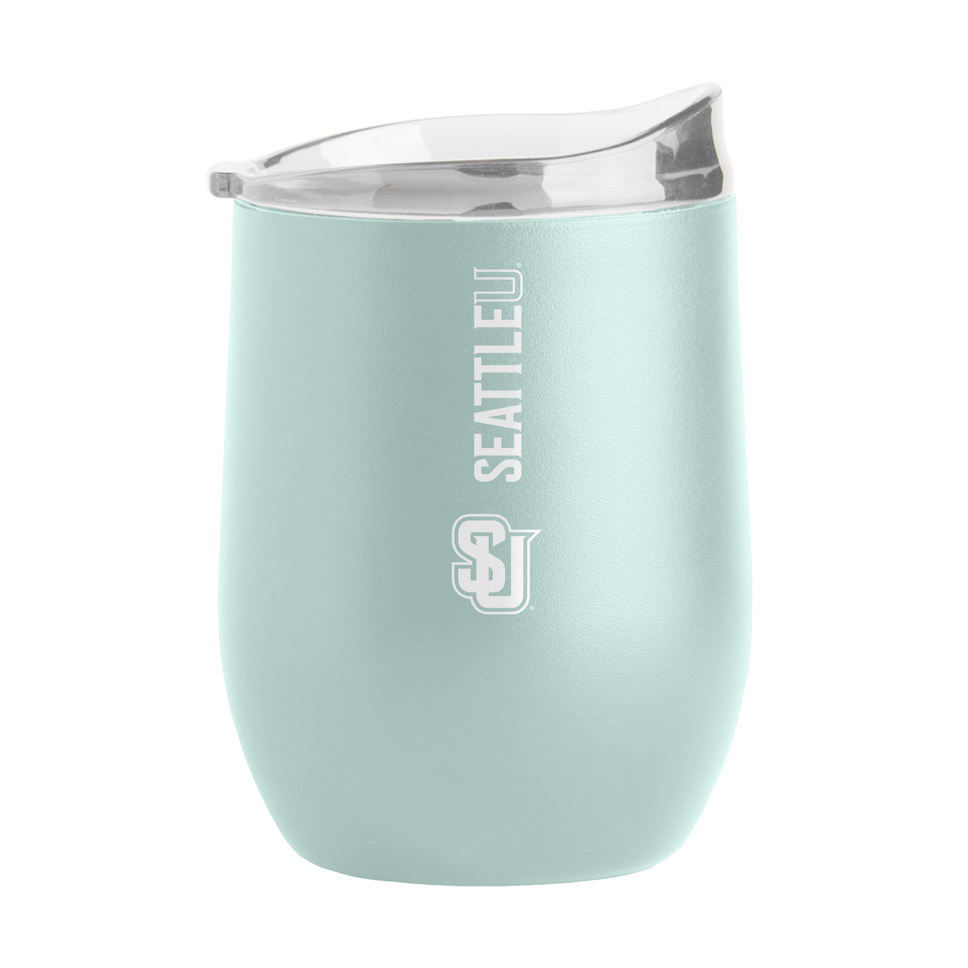 Seattle University 16oz Cove Vertical Powder Coat Curved Bev
