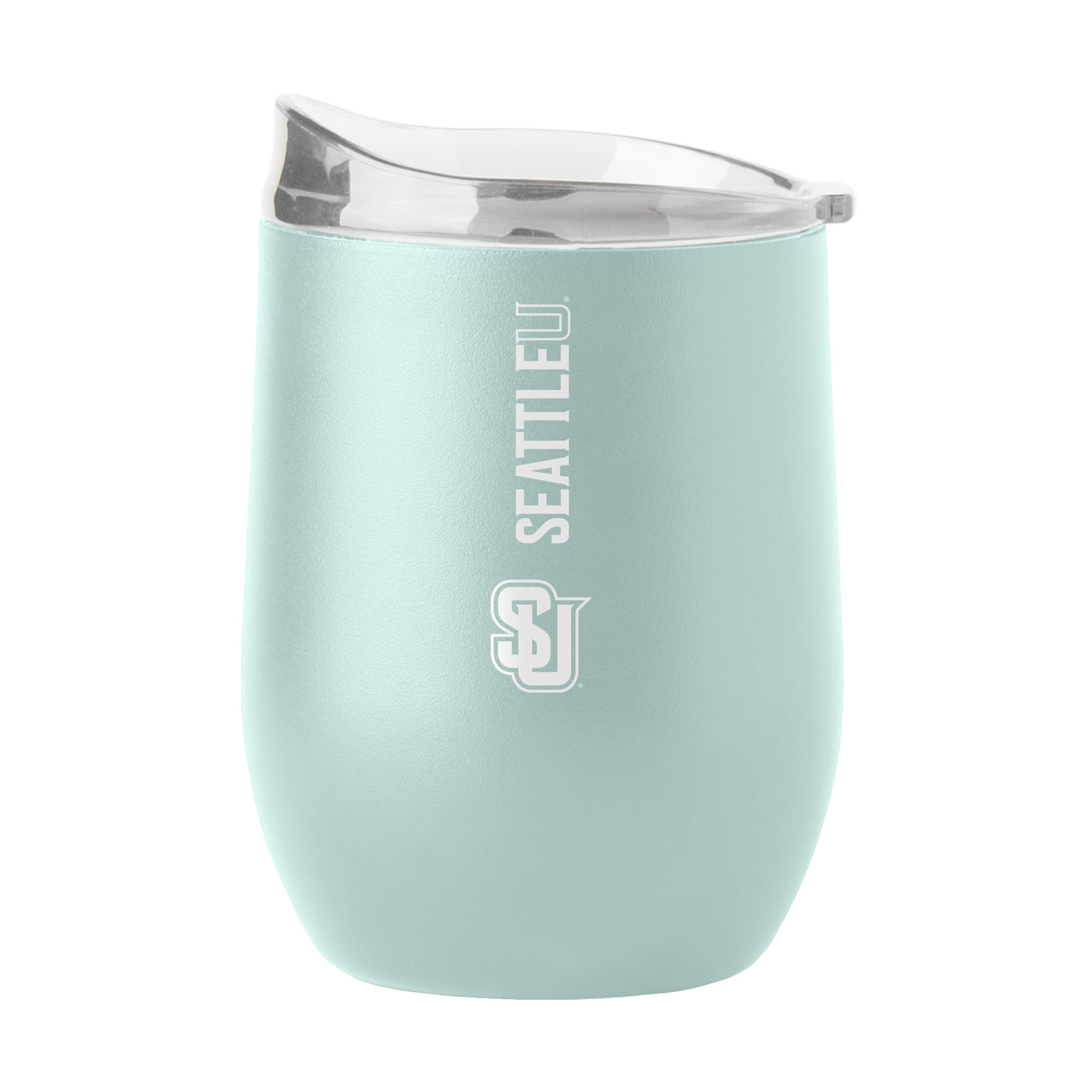 Seattle University 16oz Cove Vertical Powder Coat Curved Bev
