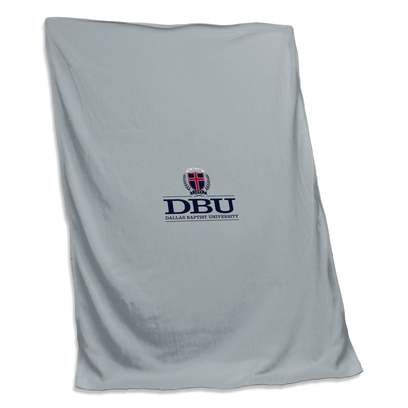Dallas Baptist Gray Sweatshirt Blanket (Screened)