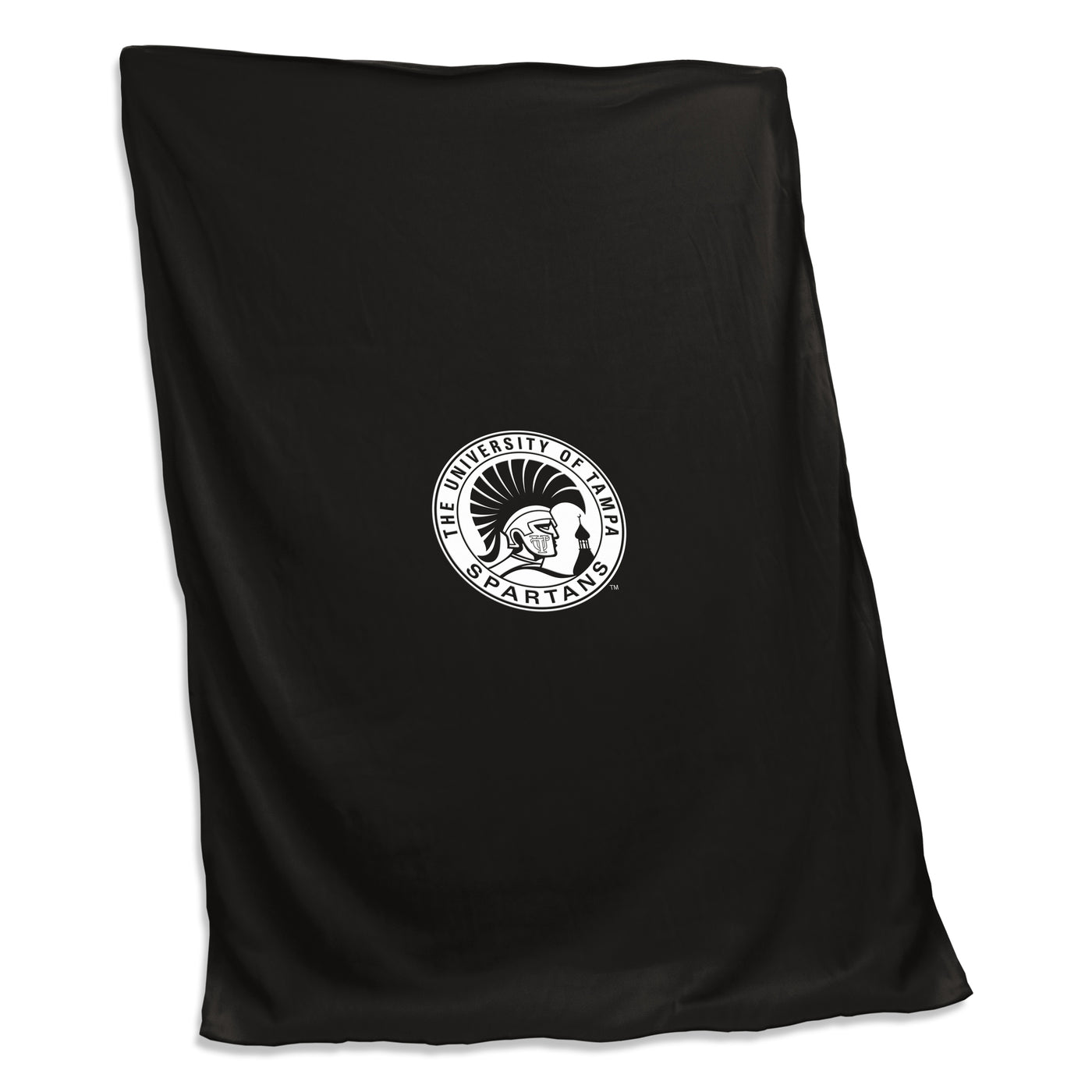Tampa U Black Sweatshirt Blanket (Screened)