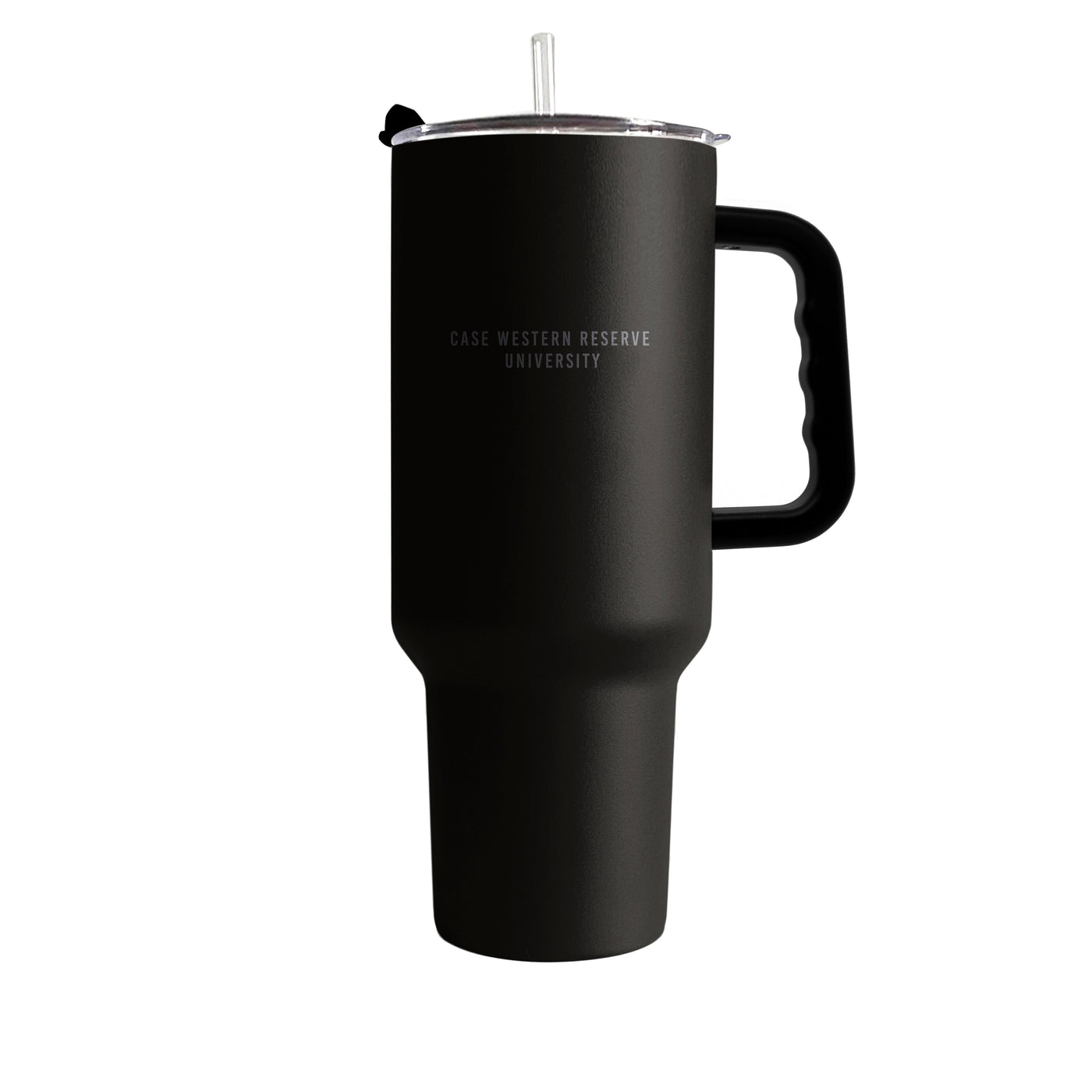 Case Western Reserve U 40oz Black Tonal Powder Coat Tumbler
