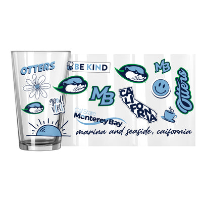 California State Monterey Bay 16oz Native Pint Glass