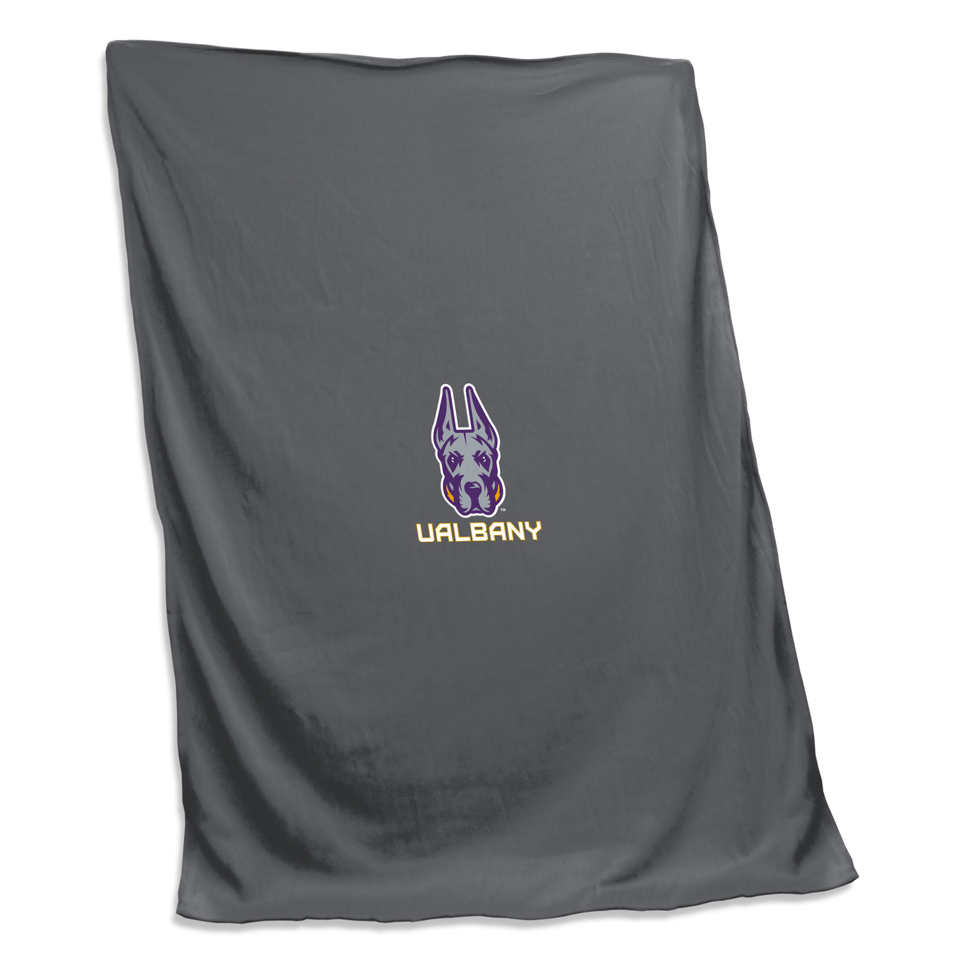 Albany U Suny Charcoal Sweatshirt Blanket (Screened)