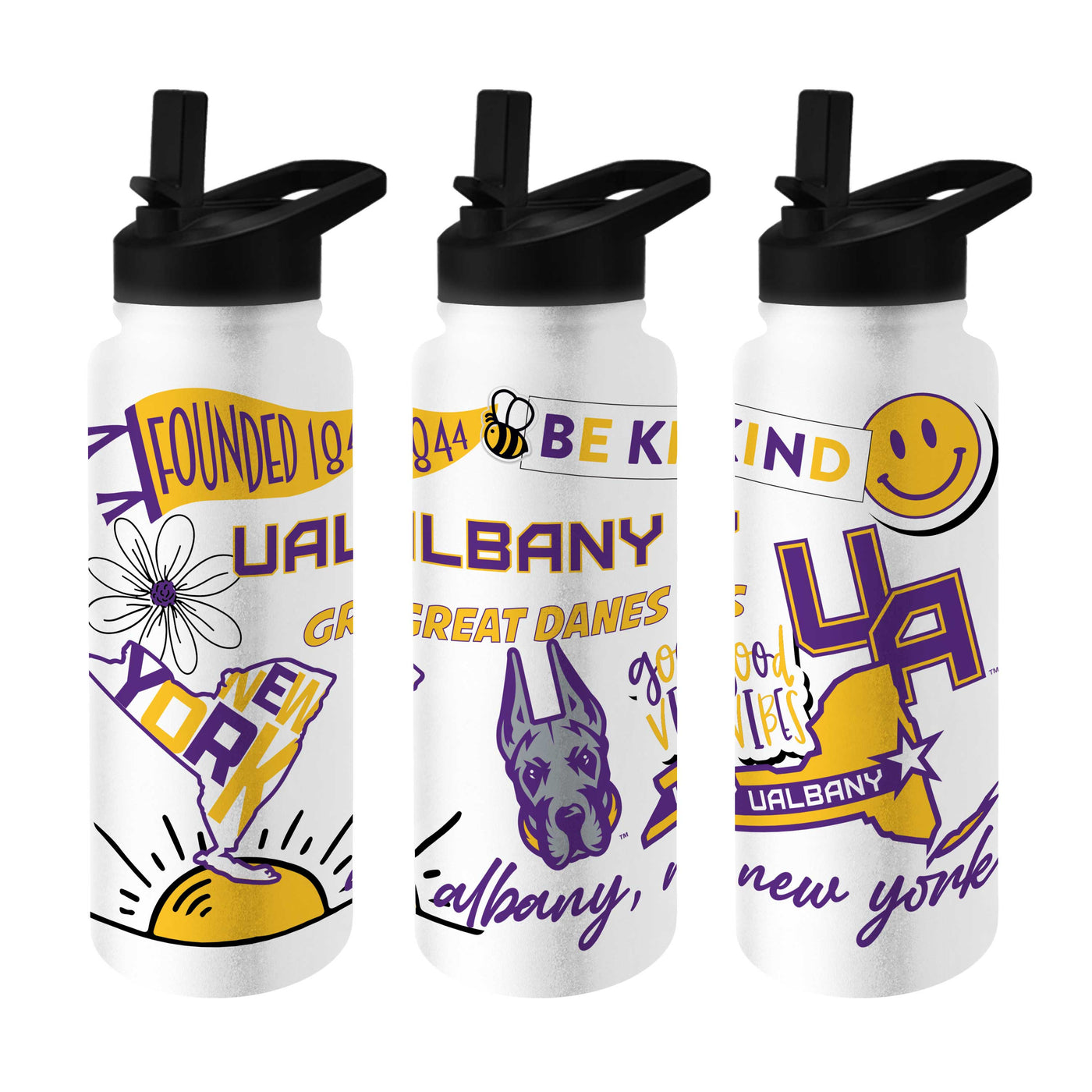 SUNY Albany 34oz Native Quencher Bottle - Logo Brands