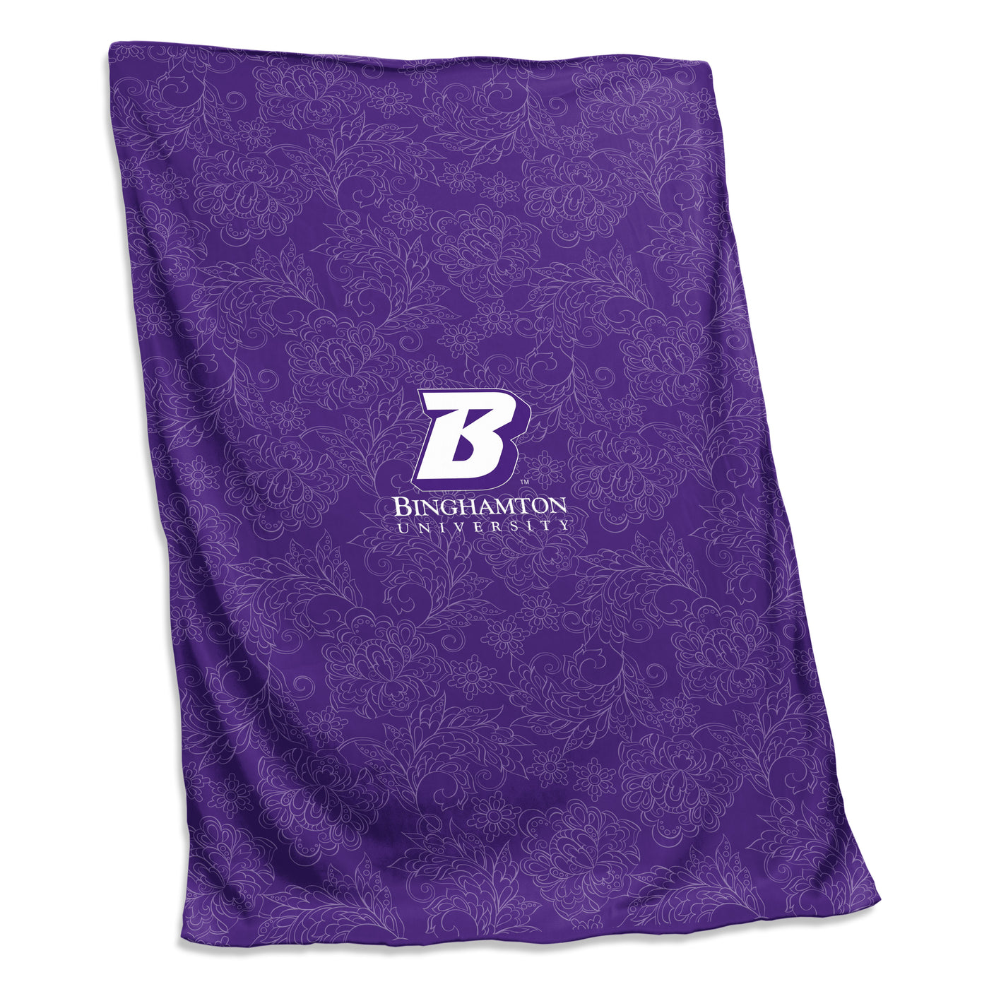 Binghampton Purple Paisley Sweatshirt Blanket (Screened) - Logo Brands