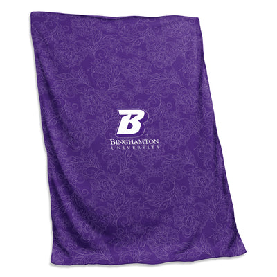 Binghampton Purple Paisley Sweatshirt Blanket (Screened) - Logo Brands