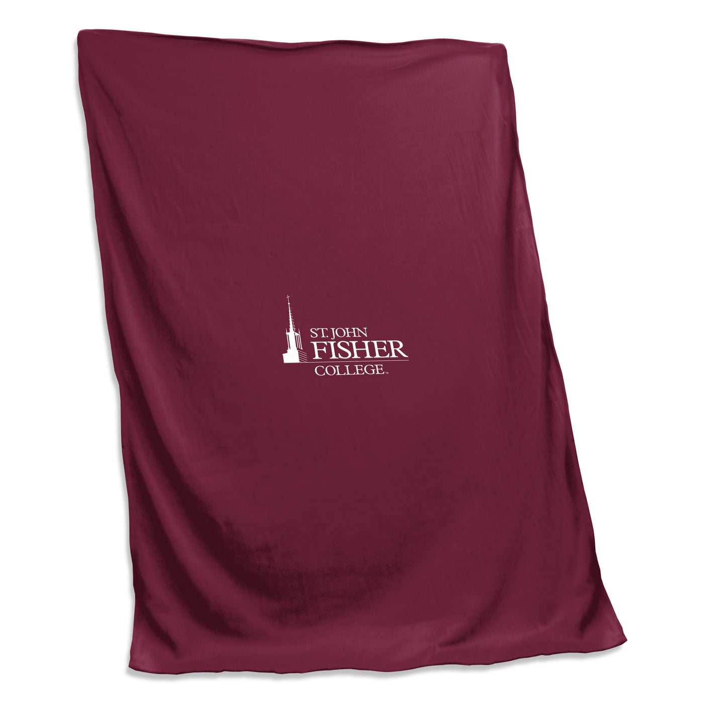 St John Fisher Maroon Sweatshirt Blanket (Screened)